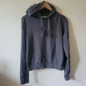 Vince | Women Gray Pullover Hoodie Sweater Gorpcore Minimalist Relaxed Fit Chic